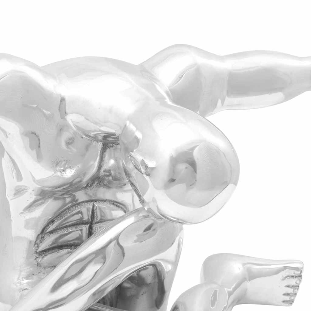 Sculpture Silver 91.5 x 32 x 33 cm Aluminium